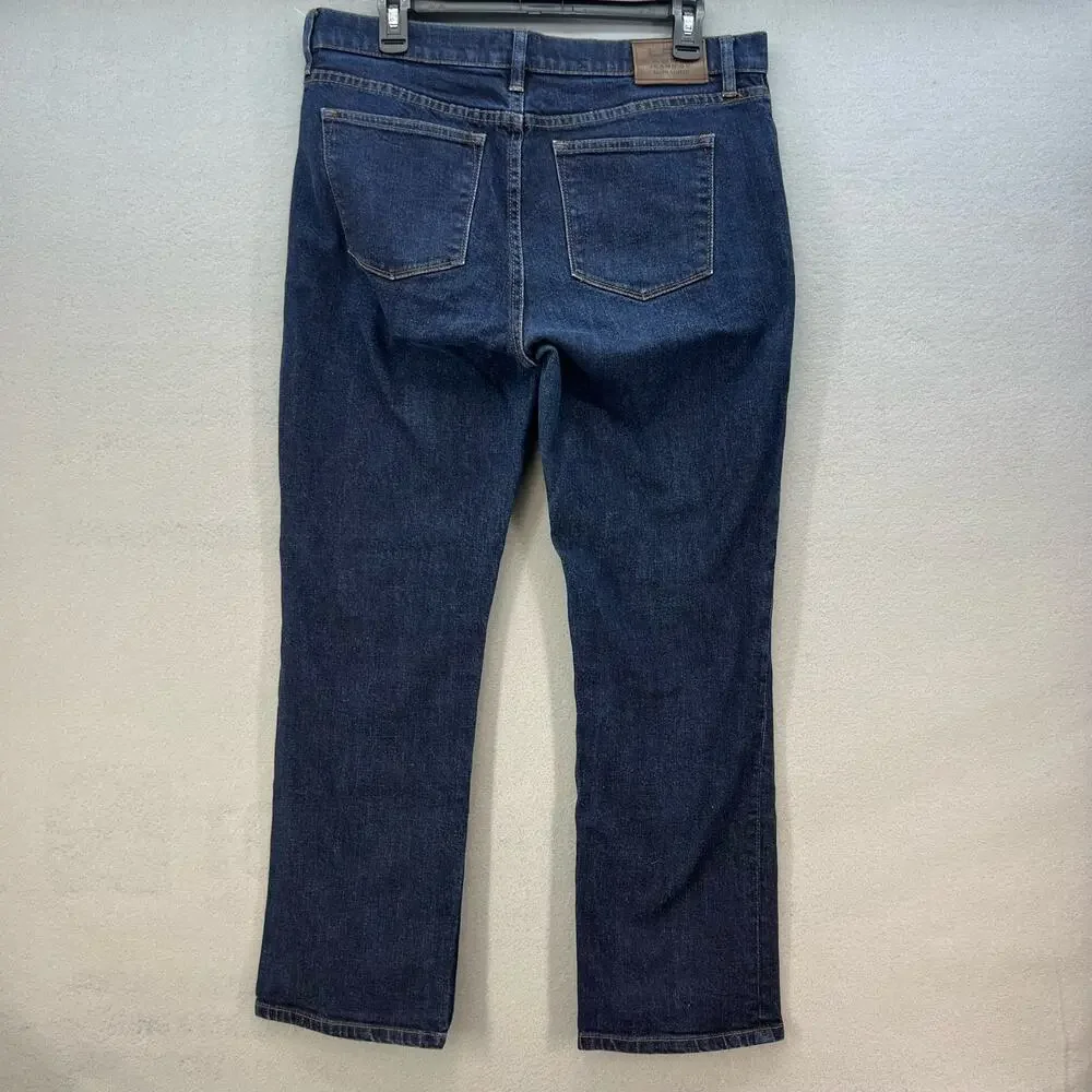 LRL Lauren Jeans Co Women's Size 10 Dark Blue Classic Straight Preppy Normcore - Picture 6 of 13